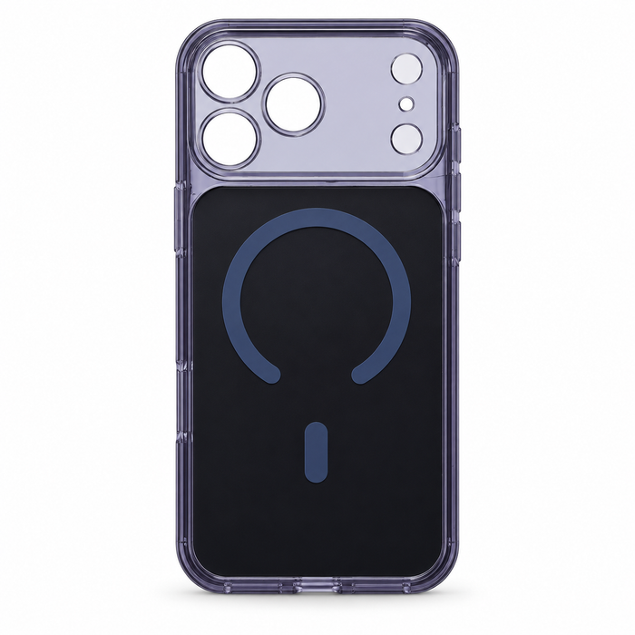 Blue-Purple MagSafe Case for iPhone 17 Pro Max – Smoke Black