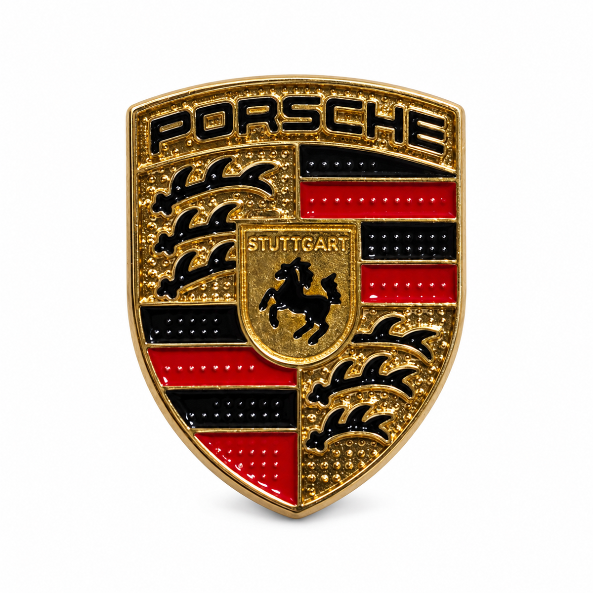 Porsche Crest Metal Sticker