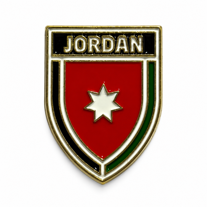 Jordan National Football Team Metal Sticker