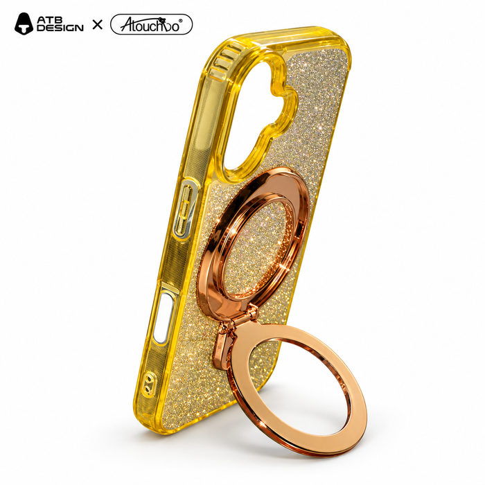 ATB Design × Atouchbo Glitter Ring Stand Case | iPhone 17