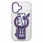Clear Magnetic Kickstand Case for iPhone 17 – Purple