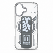 Clear Magnetic Kickstand Case for iPhone 17 – Gray