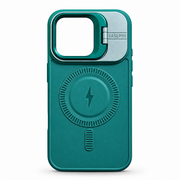 Emerald Green MagSafe Kickstand Case for iPhone 16 – Camera Ring Stand