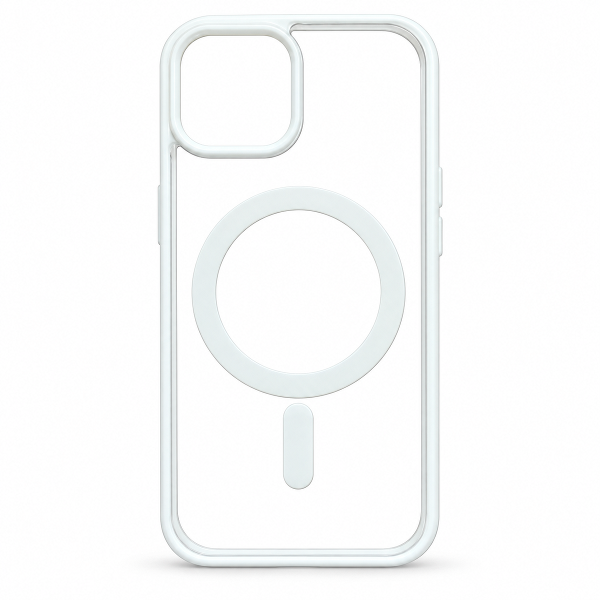 Clear MagSafe Protective Case for iPhone 15 – White