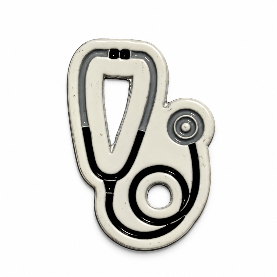 Stethoscope Metal Sticker