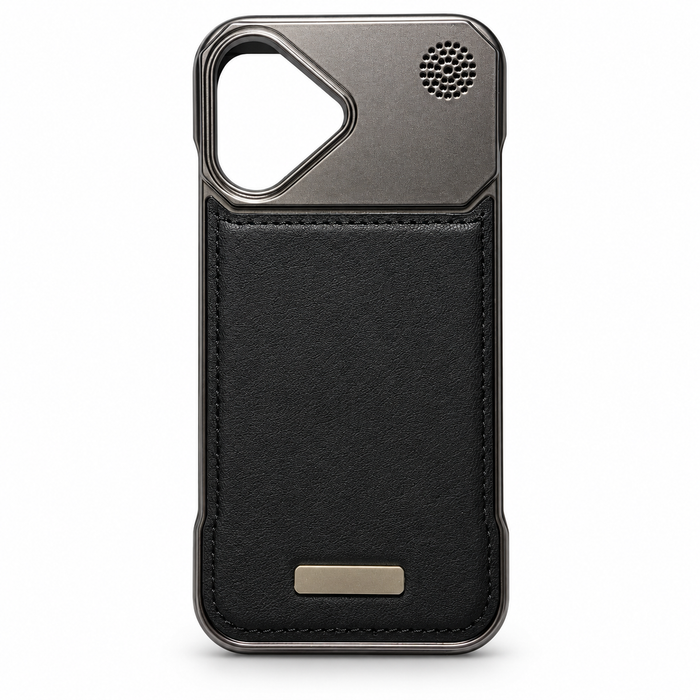 Slim Textured Protective Case for iPhone 17 – Black