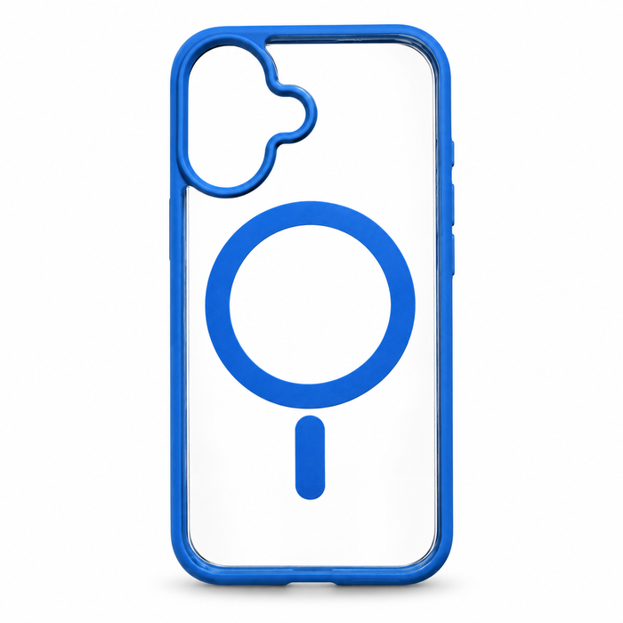 Clear MagSafe Case for iPhone 17 – Blue