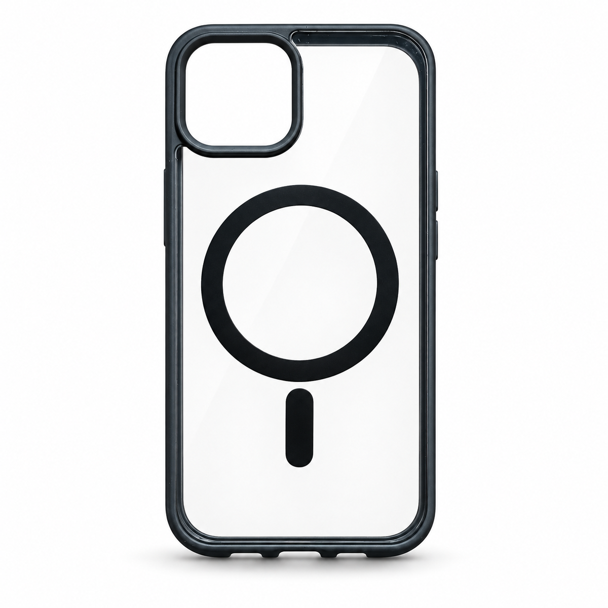 Clear MagSafe Protective Case for iPhone 15 – Black