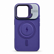 Purple MagSafe Kickstand Case for iPhone 16 – Camera Ring Stand