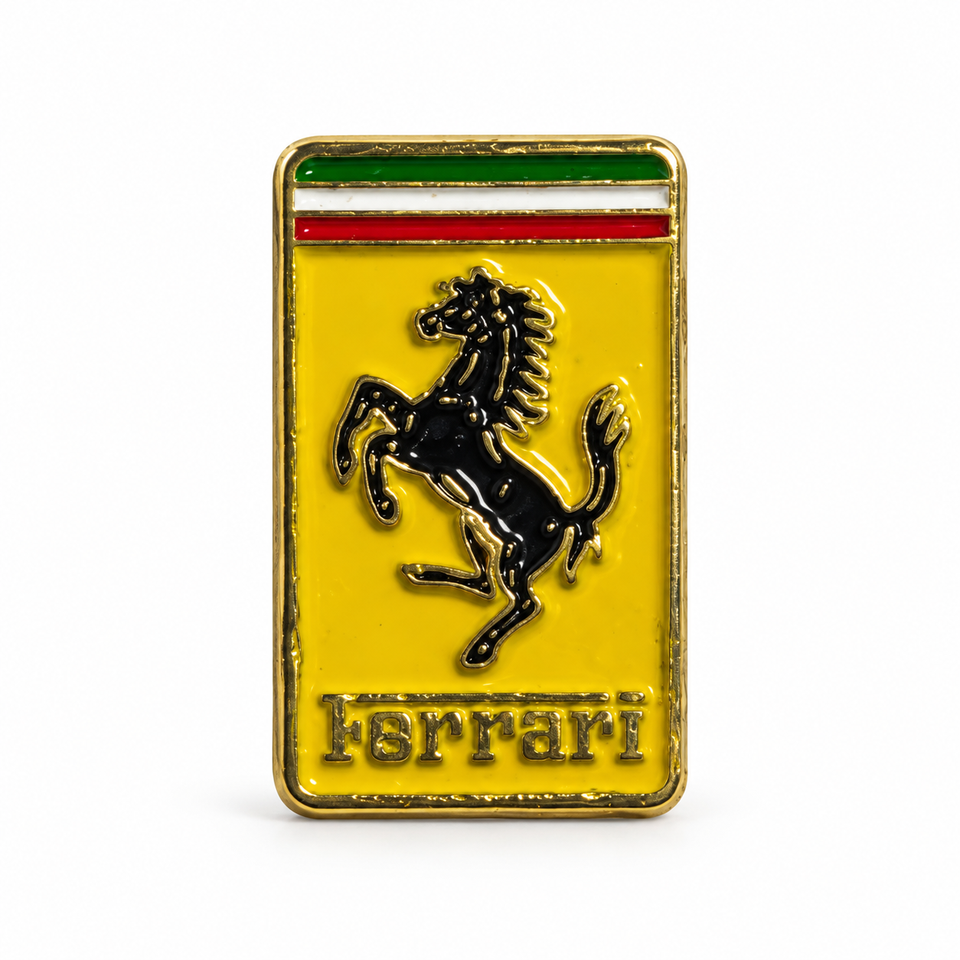 Ferrari Logo Metal Sticker