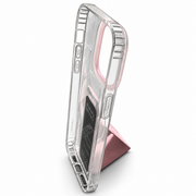 Clear Protective Case with Magnetic Kickstand for iPhone 14 Pro Max – Pink