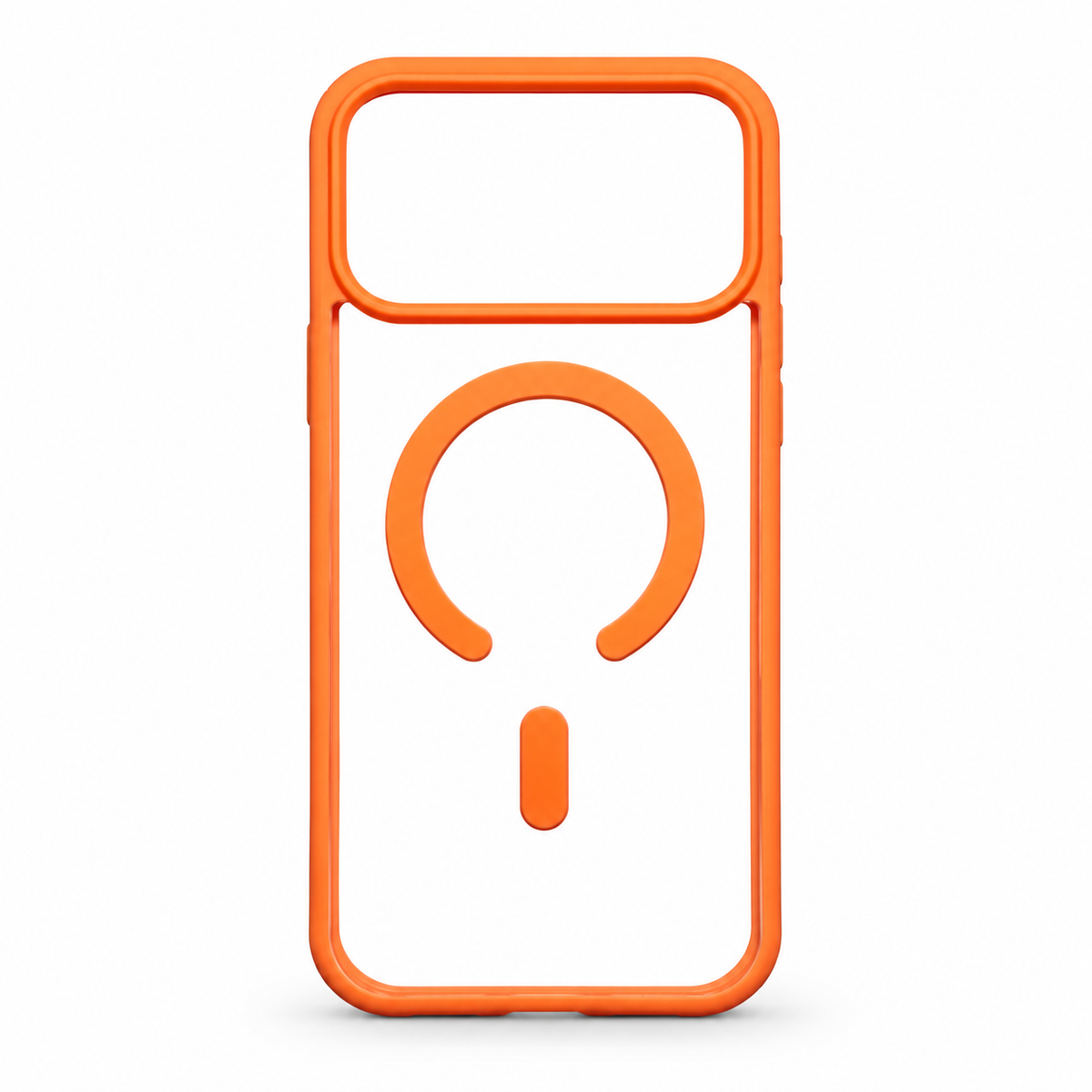 Clear MagSafe Case for iPhone 17 Pro Max – Orange