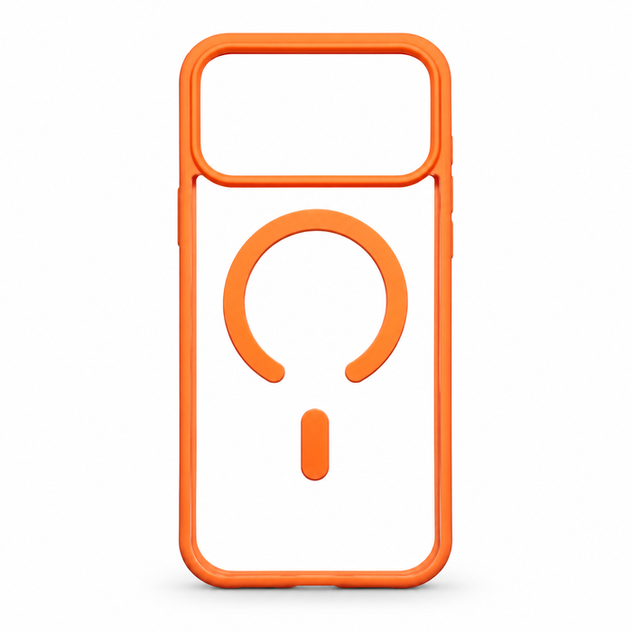 Clear MagSafe Case for iPhone 17 Pro Max – Orange