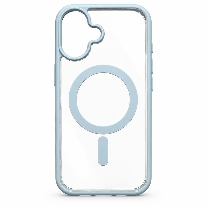 Clear MagSafe Case for iPhone 17 – Gray