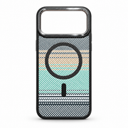 Patterned MagSafe Case for iPhone 17 Pro Max – Mint & Beige