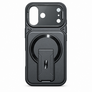 Magnetic Kickstand Protective Case for iPhone 17 – Black