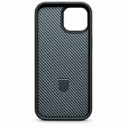 Carbon Fiber MagSafe Ring Kickstand Case for iPhone 15 – Black