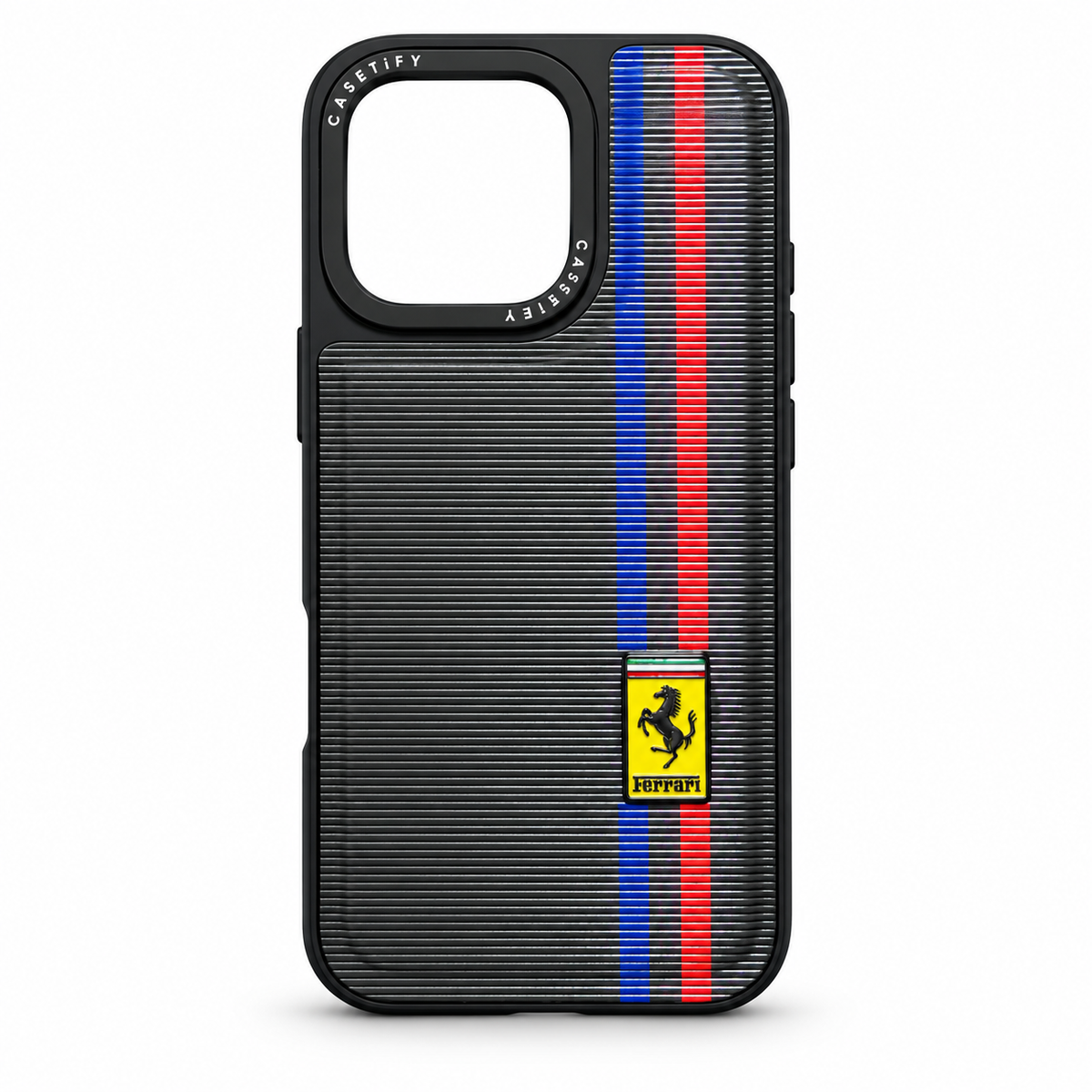 Racing Stripe Protective Case for iPhone 13 Pro – Black