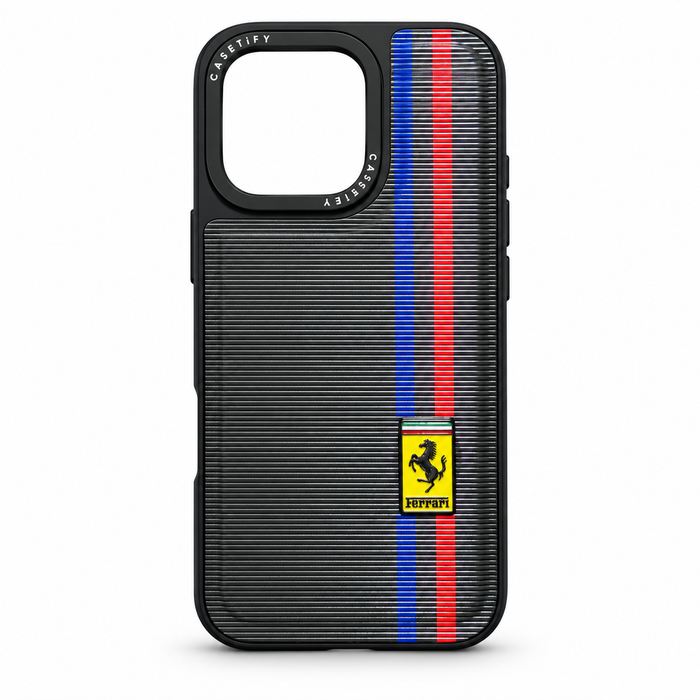 Racing Stripe Protective Case for iPhone 13 Pro – Black