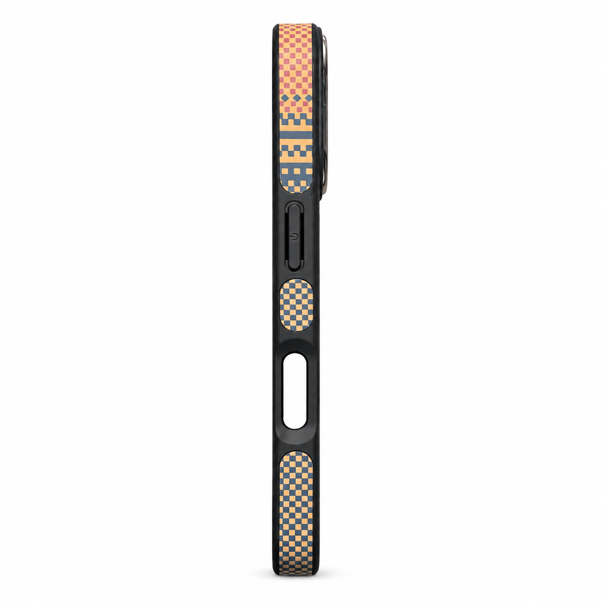 Patterned MagSafe Protective Case for iPhone 17 – Black & Gold