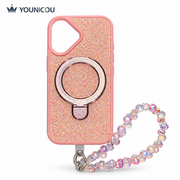 Younicou Crystal Glam Case with Stand | iPhone 17