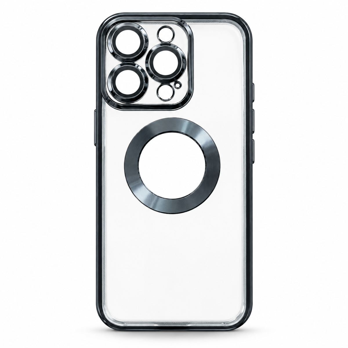 Clear Protective Case for iPhone 14 Pro – Black