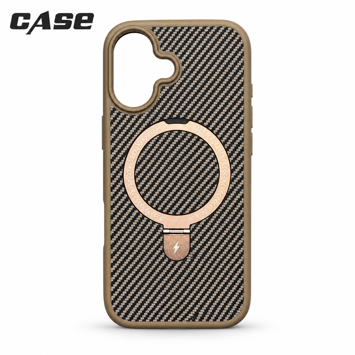 Carbon Fiber MagSafe Stand Case | iPhone 17