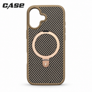 Carbon Fiber MagSafe Stand Case | iPhone 17