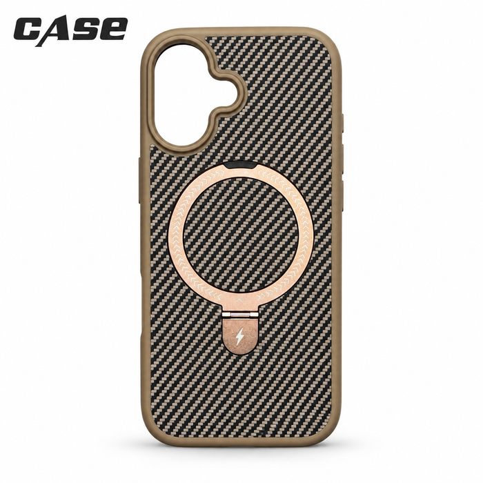 Carbon Fiber MagSafe Stand Case | iPhone 17