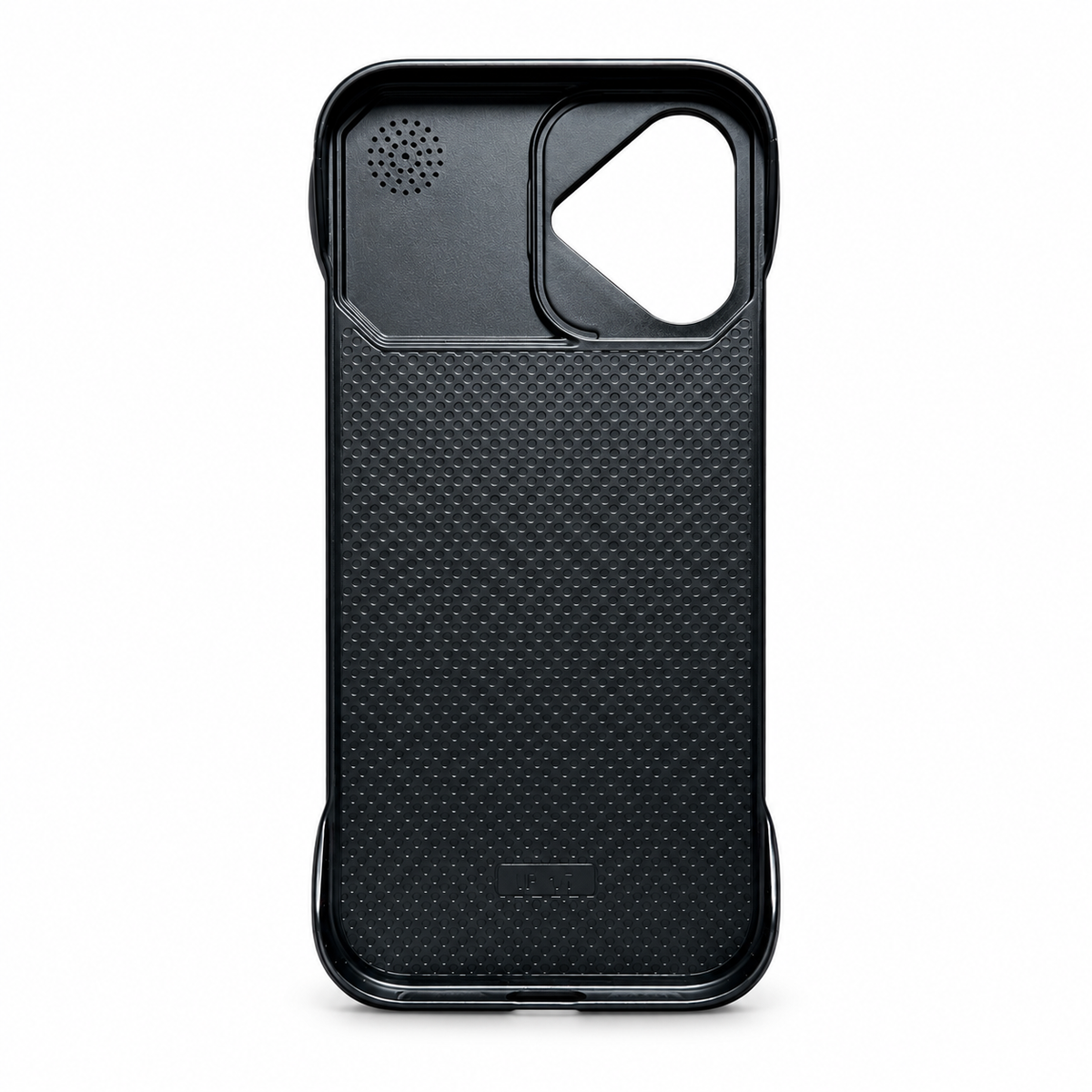 Leather-Style Protective Case for iPhone 17 – Black