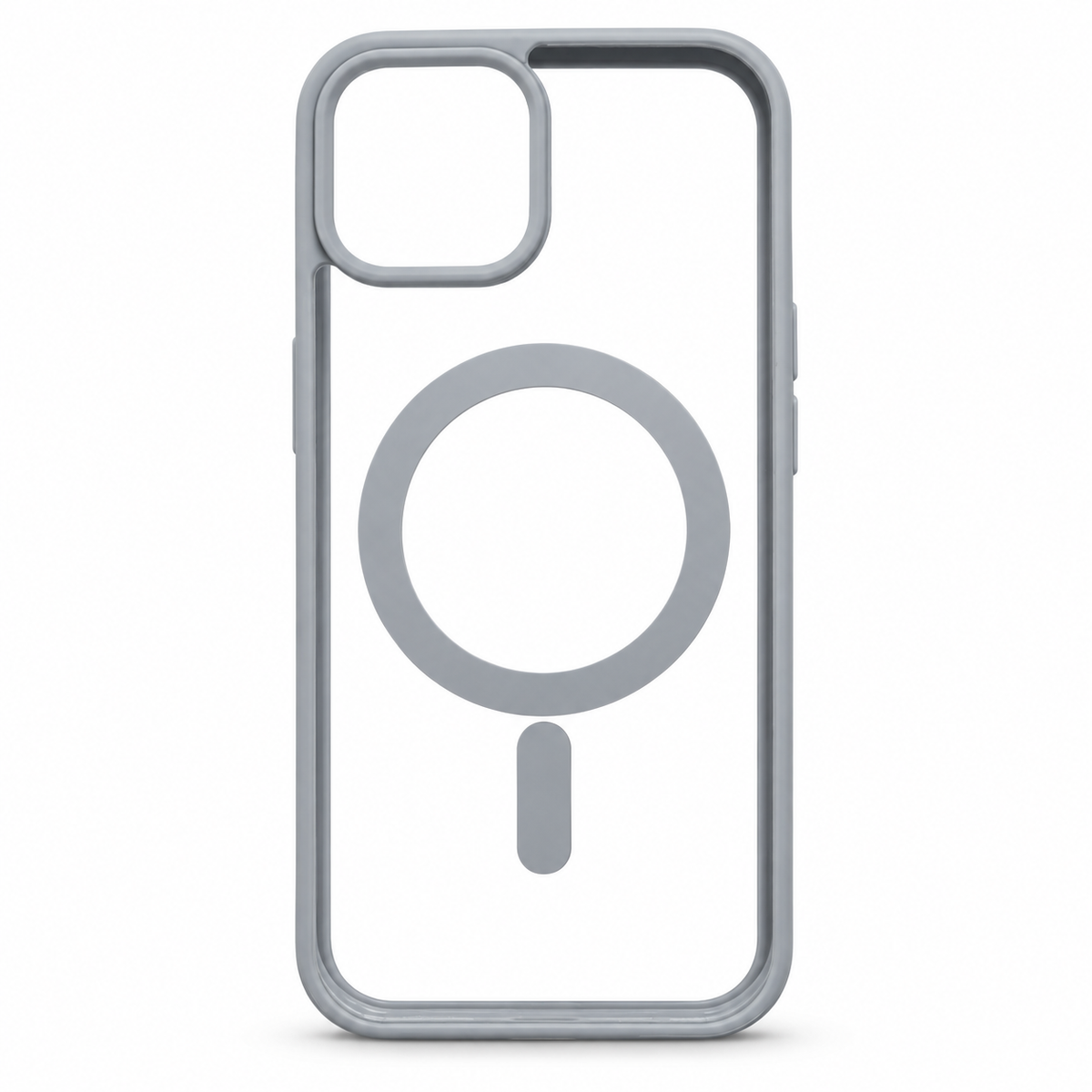Clear MagSafe Protective Case for iPhone 15 – Gray