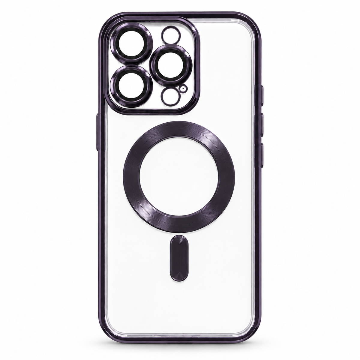Clear MagSafe Protective Case for iPhone 13 Pro Max – Purple