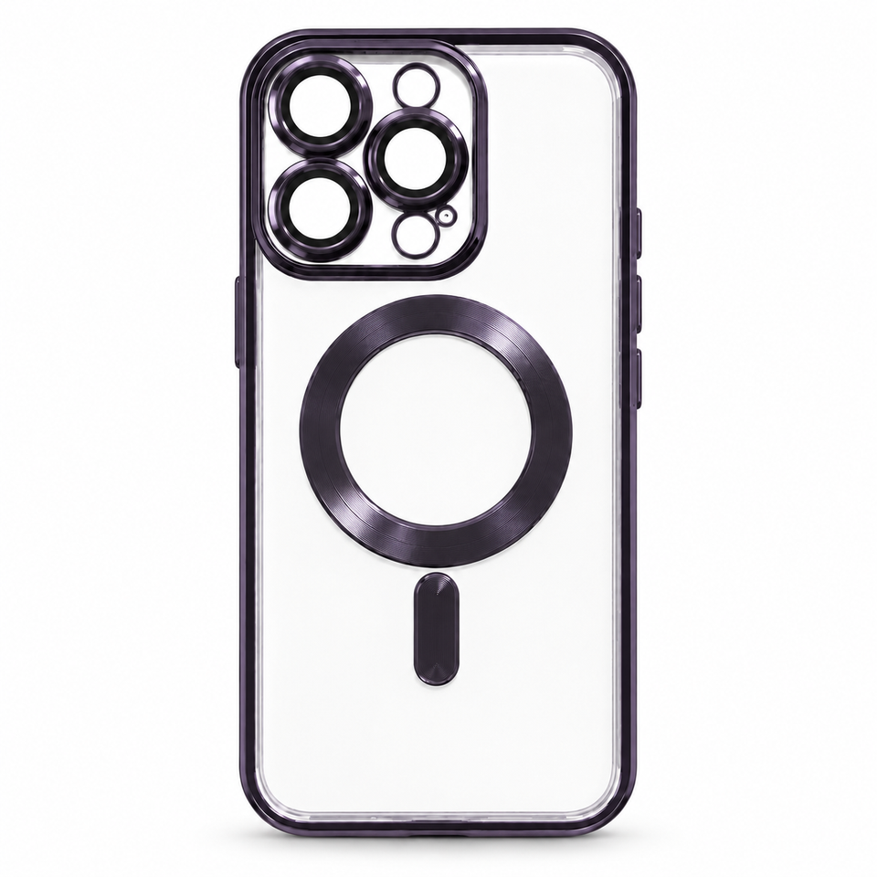Clear MagSafe Protective Case for iPhone 13 Pro Max – Purple