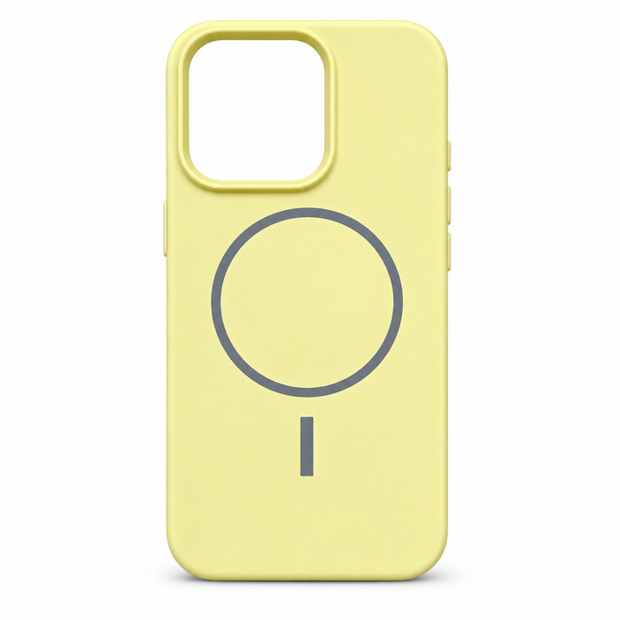 Silicone MagSafe Protective Case for iPhone 14 Pro – Yellow