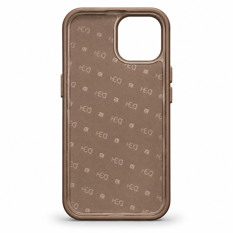 MagSafe Textured Protective Case with Built-In Stand iPhone 15– Brown