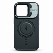 Black MagSafe Kickstand Case for iPhone 16 – Camera Ring Stand