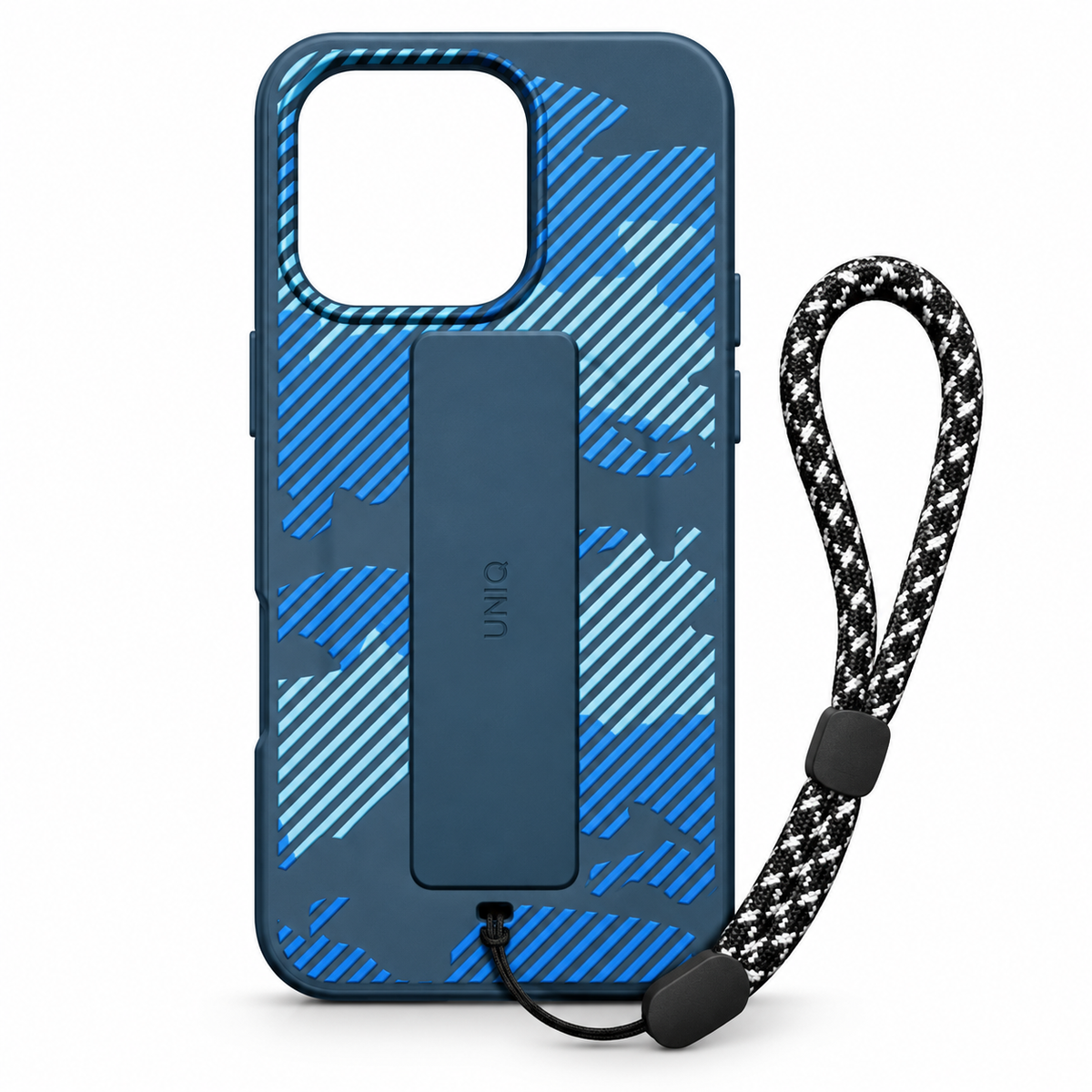 Protective Case with Wrist Strap for iPhone 13 Pro Max – Blue