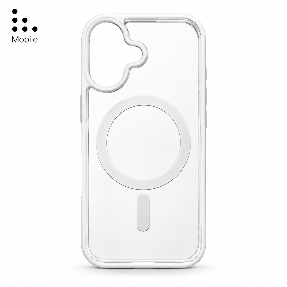 Clear MagSafe Case with White Edges | iPhone 17