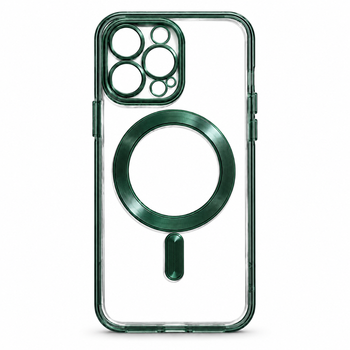 Clear Protective Case for iPhone 13 Pro – Green
