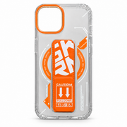 Clear Kickstand Protective Case for iPhone 13 & 14 – Orange