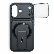 Magnetic Kickstand Protective Case for iPhone 17 – Black
