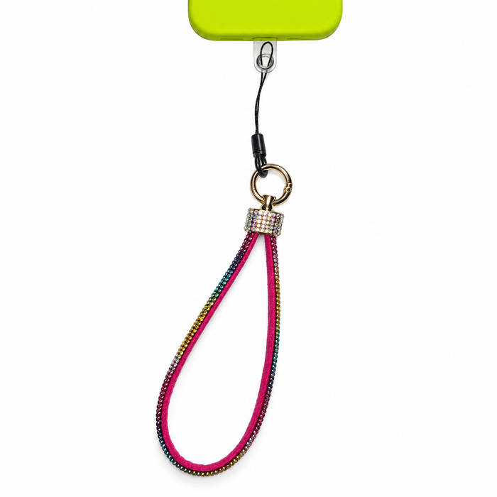 Multicolor Rhinestone Phone Wrist Strap