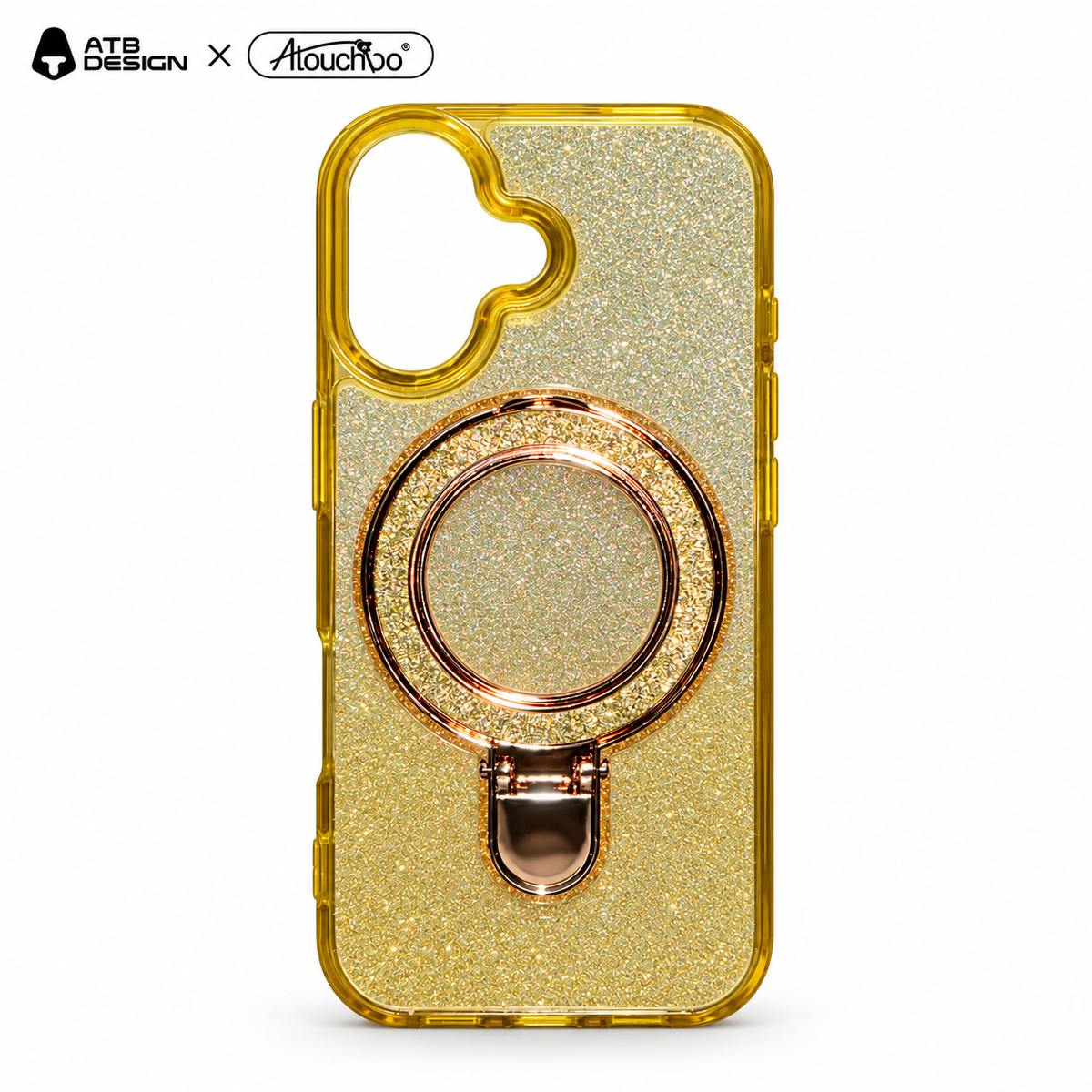 ATB Design × Atouchbo Glitter Ring Stand Case | iPhone 17