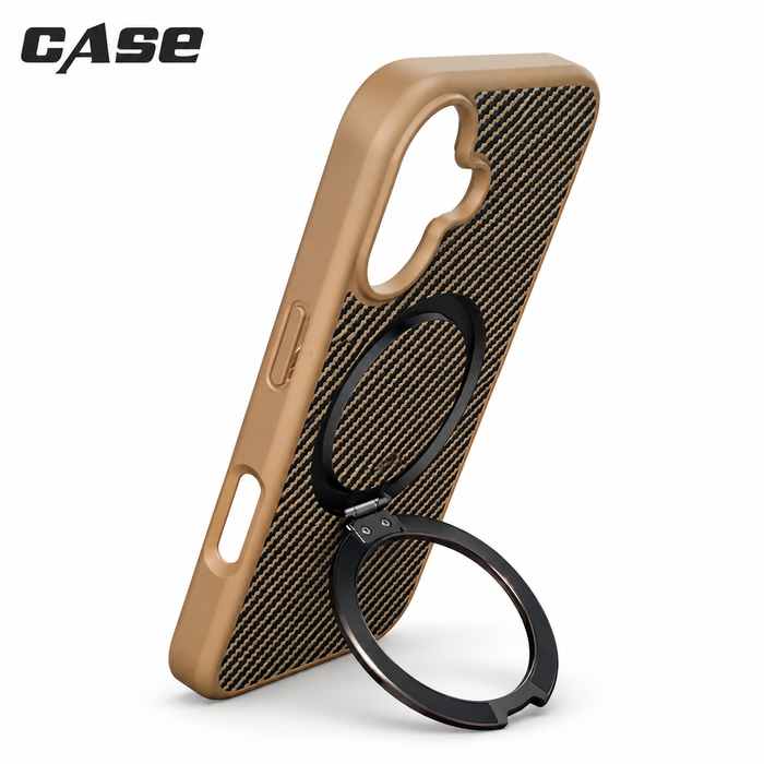 Carbon Fiber MagSafe Stand Case | iPhone 17