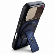 Magnetic Kickstand Case with Camera Cover for iPhone 17 Pro – Blue