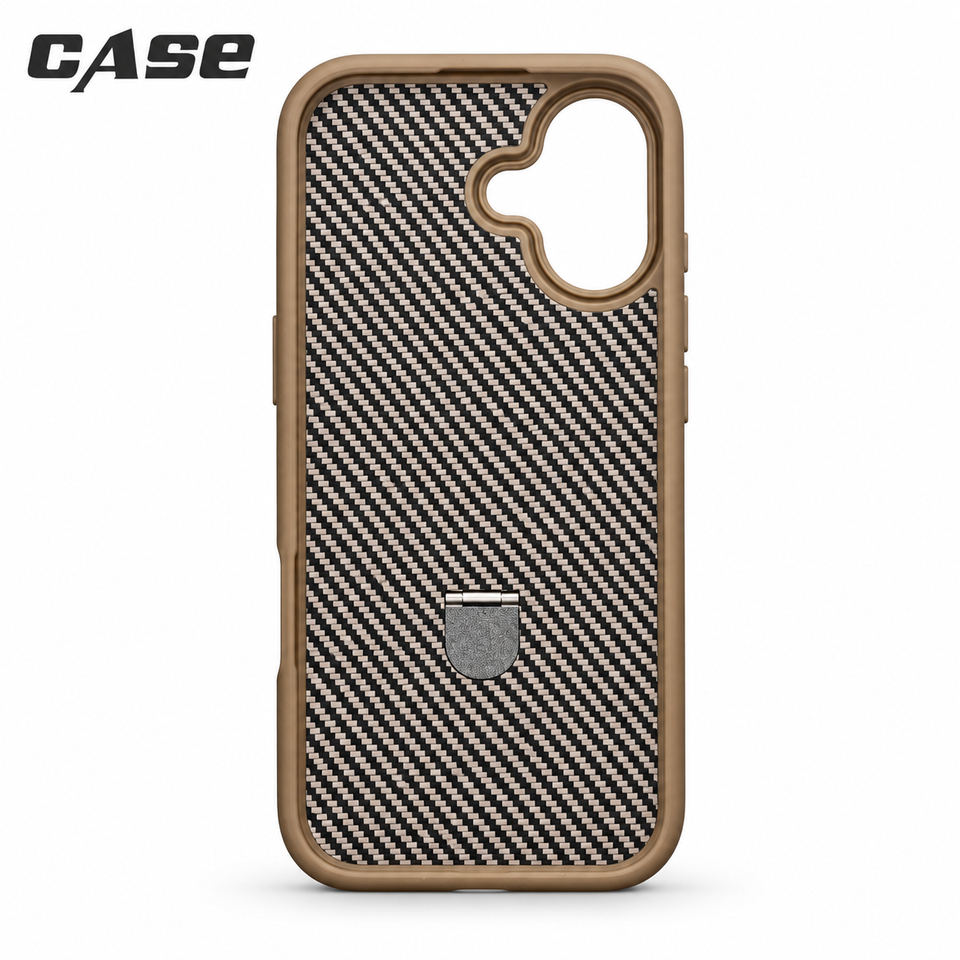 Carbon Fiber MagSafe Stand Case | iPhone 17