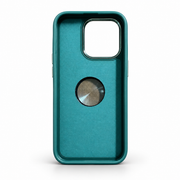 Leather-Style Magnetic Stand Case for iPhone 15 Pro – Green