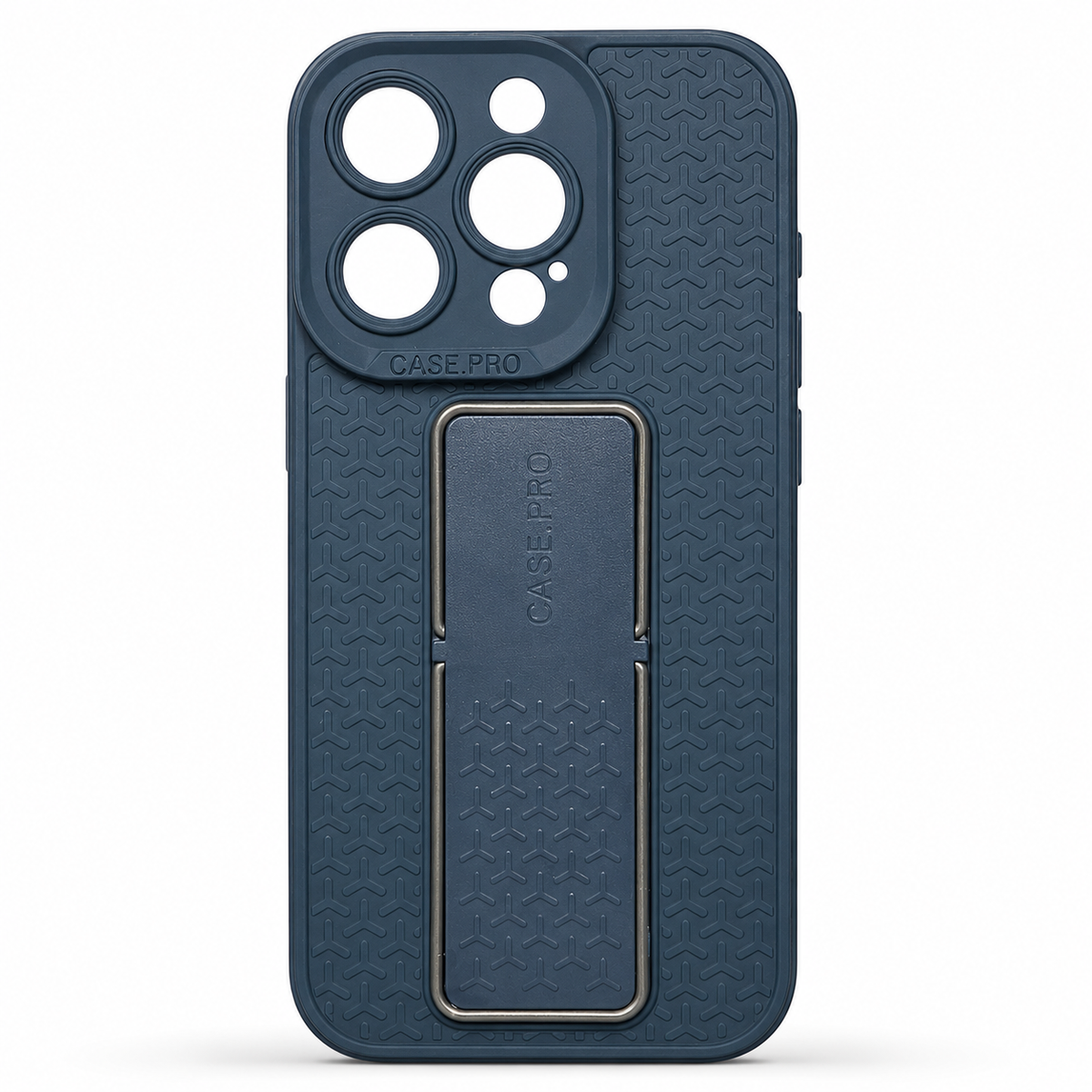 CASE.PRO Kickstand Silicone Case for iPhone 15 Pro – Blue