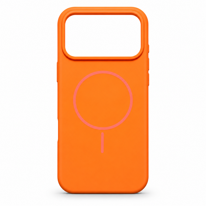 Silicone MagSafe Case for iPhone 17 Pro Max – Orange