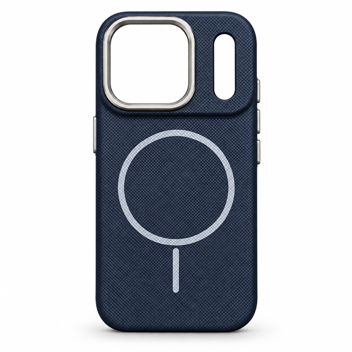 Textured Protective Case for iPhone 17 Pro – Navy Blue